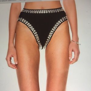Authentic Norma Kamali Crystal Bikini Bottom